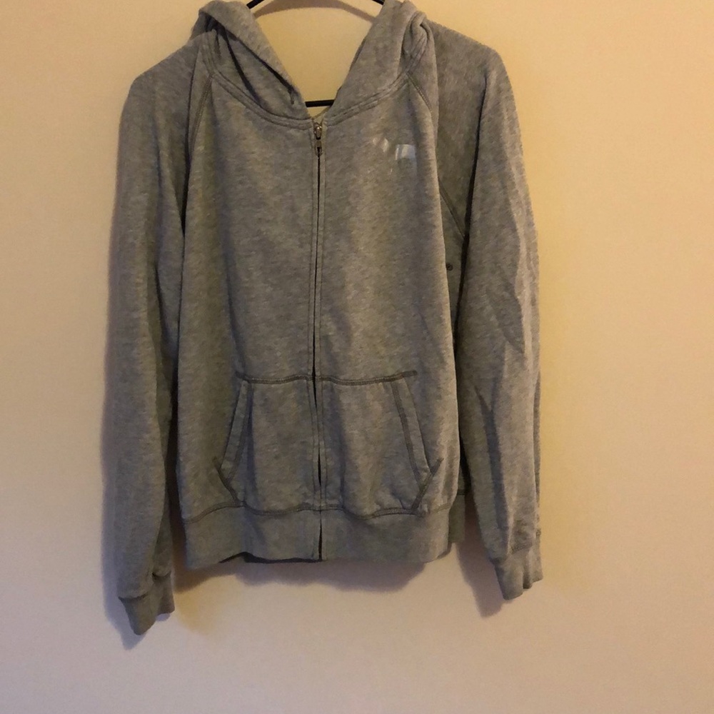 Gray PINK zip up hoodie